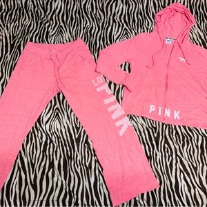 PINK VICTORIA Secret set size Large